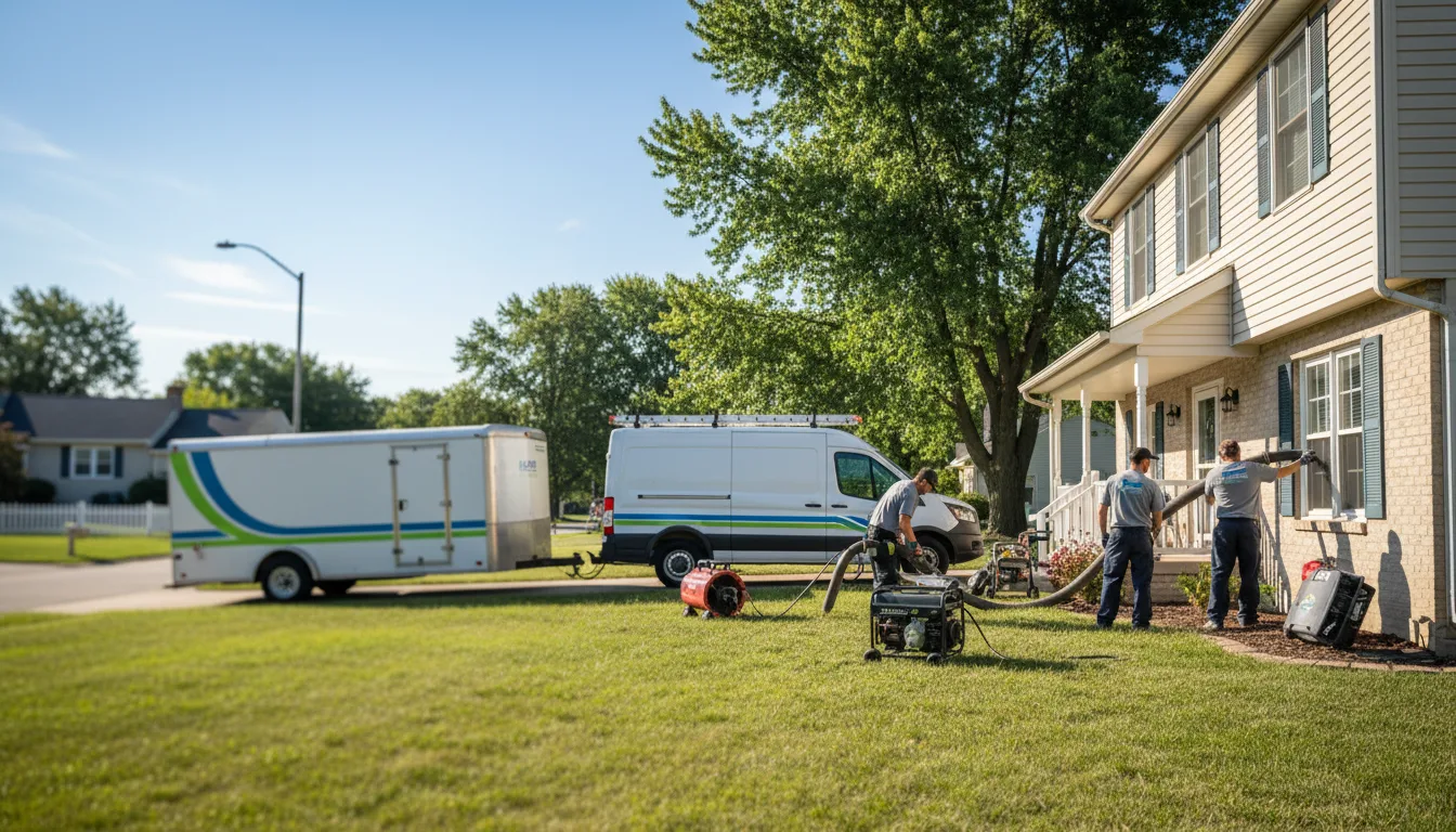 Flooded Basement Restoration And Cleanup With Repair in Grovespring, MO near me